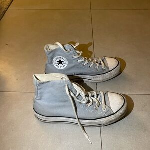 Blue grey Converse